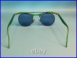 Vintage La Eyeworks Pluto Green Aluminium Eyeglasses Frame Made In France #538