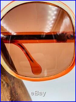 Vintage Lanvin SLB7 Red Translucent Butterfly Sunglasses Eyeglasses France