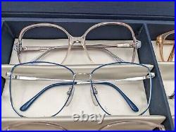 Vintage Large 70's 80's Eyeglasses Lot Of 10 Frames NOS New Demo France USA Etc
