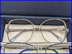 Vintage Large 70's 80's Eyeglasses Lot Of 10 Frames NOS New Demo France USA Etc