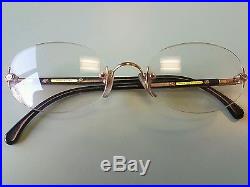 Vintage MONT BLANC Meisterstuck Eyeglasses Frame GOLD/BLACK 100% Authentic