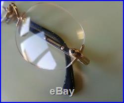 Vintage MONT BLANC Meisterstuck Eyeglasses Frame GOLD/BLACK 100% Authentic