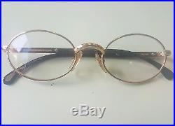 Vintage MONT BLANC Meisterstuck Eyeglasses Frame GOLD/BLACK Mod. 31284 Authentic
