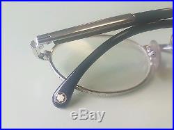 Vintage MONT BLANC Meisterstuck Eyeglasses Frame SILVER/BLACK Mod. 310128 NOS
