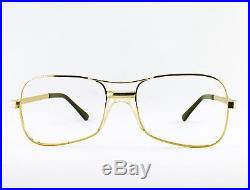 Vintage Mens Gold Wire Aviator Eyeglass Cottet Frames France Eyewear