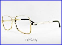 Vintage Mens Gold Wire Aviator Eyeglass Cottet Frames France Eyewear