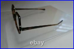 Vintage NEW OLD STOCK 60s Geometric Tortoise Eyeglasses Frame France 48-18-140