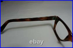 Vintage NOS 60s Eyeglass Rectangle FRAME FRANCE 102 Horn Rim 46-22-150 THICK