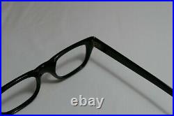 Vintage NOS 60s Horn Rim Black KATAY 102 Eyeglass Frame France 46-20-150