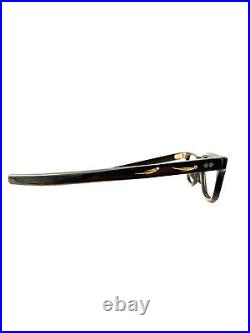 Vintage NOS Frame France Rhinestone+Gilded Unused NOS Cateye Glasses Short Mold