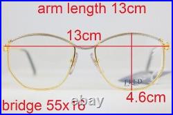 Vintage New Fred Cythere Gold Plated Lunettes Eyeglasses Brille! Made In France