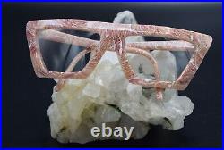 Vintage Oversized Retro Eyeglasses Glasses Frames Made in France Square Cat Eye