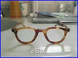 Vintage Panto 1950 French France Eye Glasses Brown Lunettes Eyeglasses 2