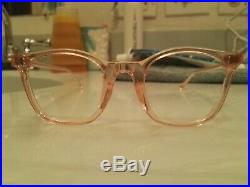 Vintage Panto 1950 French France Eye Glasses Pink Lunettes Eyeglasses 4