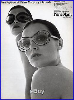 Vintage Pierre Marly Nicky Sunglasses Clear Frames Iconic Style Excellent Cond
