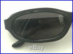 Vintage Rare Givenchy 2510 005 Black Metal Oval Eyeglasses Sunglasses France