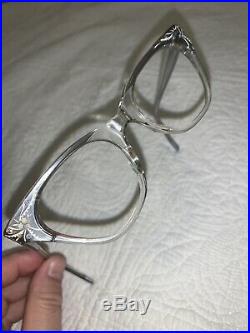 Vintage Rare Louis Evrard France TWE Cat Eye Sunglasses Eyeglasses Frames