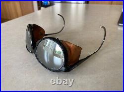 Vintage Ray Ban/Bausch & Lomb Sunglasses GLACIER ARCTIC SKI LEATHER MIRROR Lens