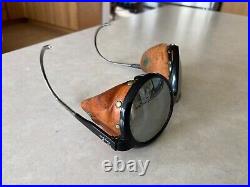 Vintage Ray Ban/Bausch & Lomb Sunglasses GLACIER ARCTIC SKI LEATHER MIRROR Lens