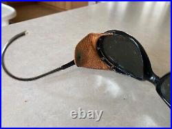 Vintage Ray Ban/Bausch & Lomb Sunglasses GLACIER ARCTIC SKI LEATHER MIRROR Lens