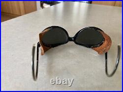 Vintage Ray Ban/Bausch & Lomb Sunglasses GLACIER ARCTIC SKI LEATHER MIRROR Lens