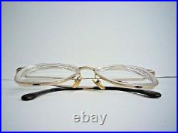 Vintage Retro Ted Lapidus Paris Titan P Goldtone Mens Eye Glasses 56 16-140
