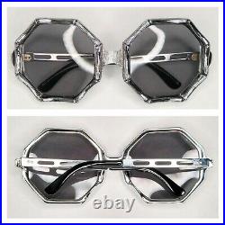 Vintage Riviera Bamboo Polarizer Aluminum Sunglasses with Case Frame France 70s