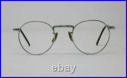 Vintage Round Metal Panto 1950 French France Eye Glasses Lunettes Eyeglasses