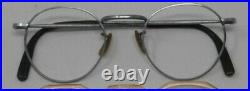 Vintage Round Metal Panto 1950 French France Eye Glasses Lunettes Eyeglasses