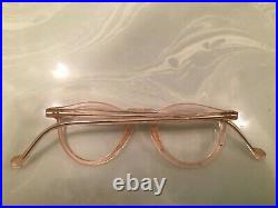 Vintage Round Panto 1950 French France Eye Glasses Pink Lunettes Eyeglasses 5