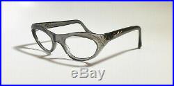 Vintage SWANK Eyeglasses Cat Eye withRhinestones Made In FRANCE