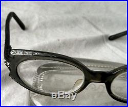 Vintage SWANK brand rhinestone glasses, made in France Super Cool