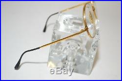 Vintage Selecta Eyeglasses Round 4820 France Gold Tone