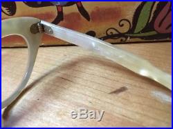 Vintage Selecto Frame France Pearl Cat Eye Rhinestones Glasses Cateye Eyeglasses