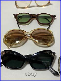 Vintage Sunglasses Eye Glasses Lot Fashion France Italy Taiwan Retro