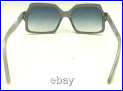Vintage Suzi 4/104 Gray Transparent Pearl Square Eyeglasses Frames France