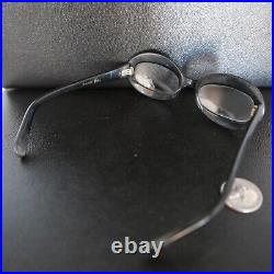 Vintage Swank Opt. France Oval Cateye Frames Black Eyeglasses Glasses