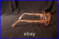 Vintage Ted Lapidus Eyeglasses Frame, Made In France, Elegant Brown Eyeglasses
