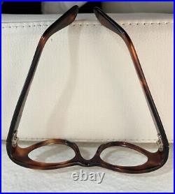 Vintage Tortoise Cat Eye Eyeglass Frame France 60s Rockabilly Unused SALE