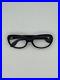 Vintage U/Z French Made Eyeglass Frame Oval Shape Black Size 54-20