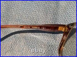 Vintage Yves De Saint Claude 1960s-70s Oversized Womans Brown Eyeglass Frames