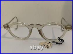Vintage french eyeglasses frame france 1950 crown panto