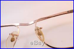 Vintage gold filled eyeglasses frames ALGHA 1/10 12K GF England 50-22 KILLER