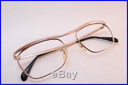 Vintage gold filled eyeglasses frames ALGHA 1/10 12K GF England 50-22 KILLER