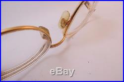 Vintage gold filled & wood eyeglasses frames Cartier Paris Monceau Palisander
