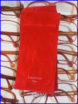 Vintage lot of 10 eyeglasses Lanvin dead-stock Made In France
