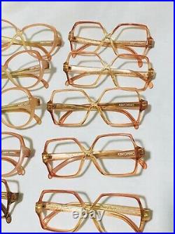 Vintage lot of 15 Albert Capraro eyeglasses dead-stock Made in France