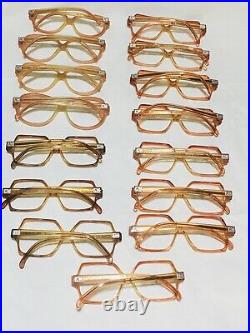 Vintage lot of 15 Albert Capraro eyeglasses dead-stock Made in France