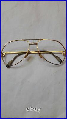 Vintage rare Cartier Santos eyeglasses frame stamped 1983 size 56mm