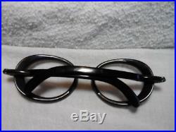 Vintage round Karl Lagerfeld C3 black eyeglass frame